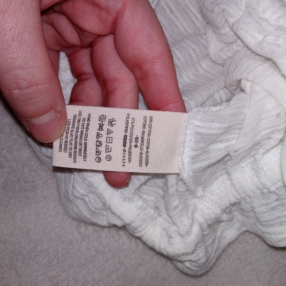 Free People White Dorothy Cinch Peasant Top❤️❤️ Sz Small - Picture 12 of 13